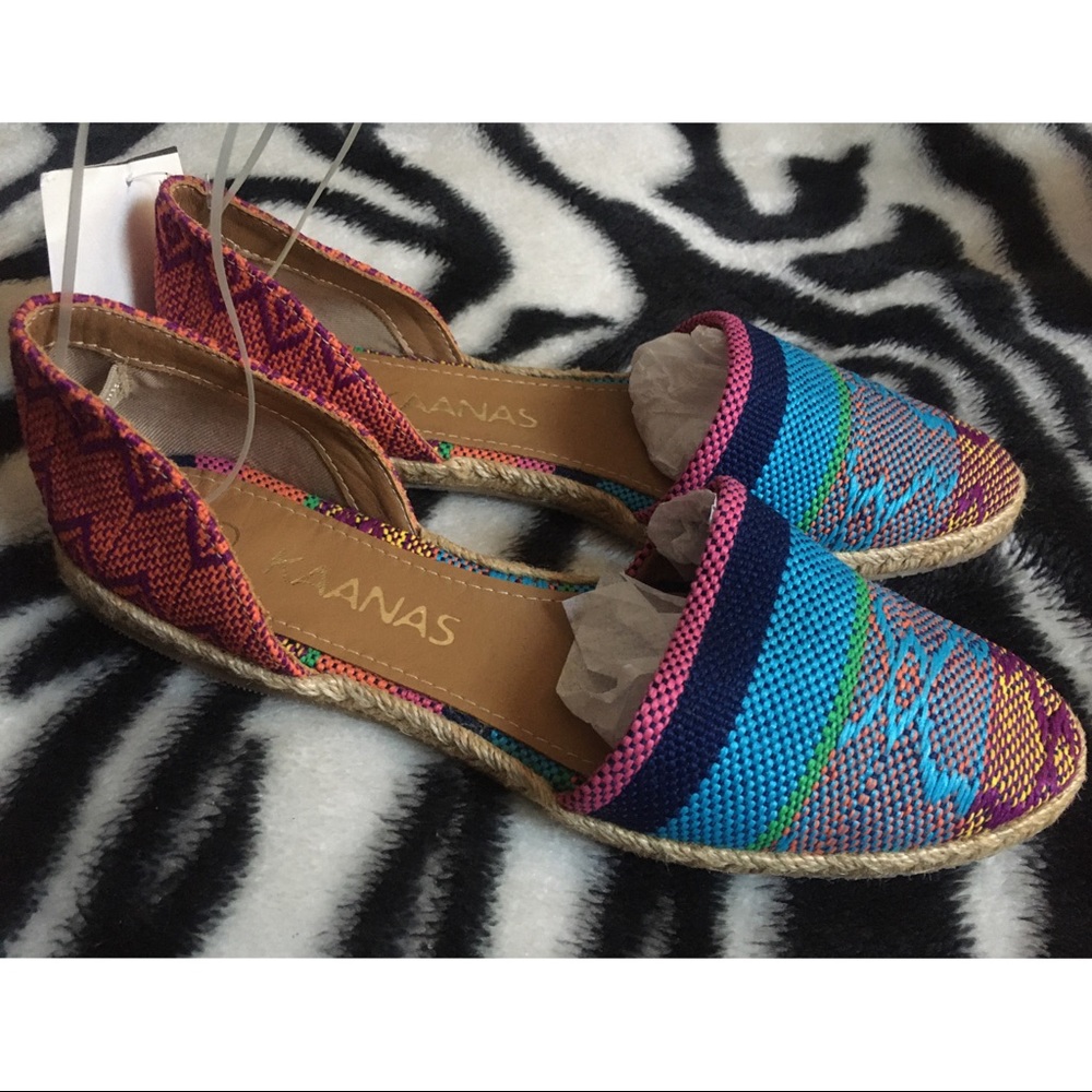 Kaanas Espadrilles Slip On Slide Colorful Summer